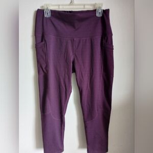 Level Up Active Purple High-Waisted Tulip Hem Leggings Size XL